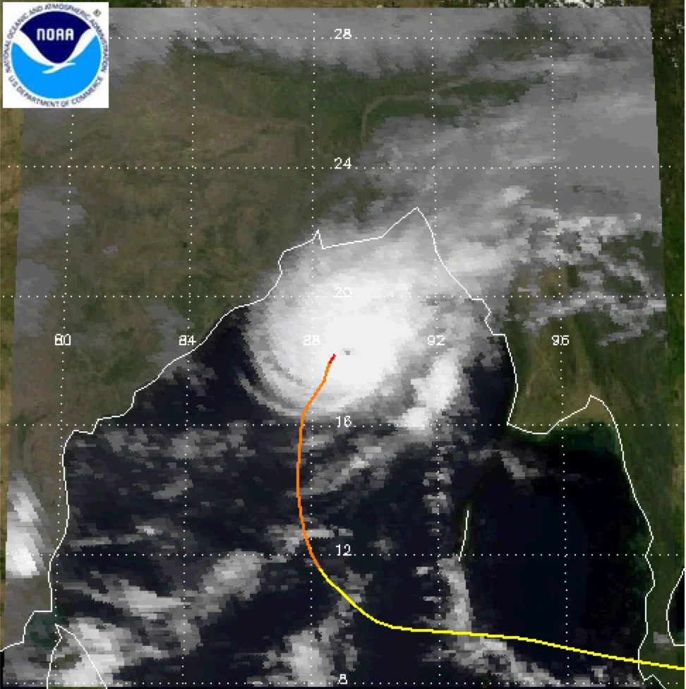 Forrest (1983, Western North Pacific): Track, Intensity and Historical Data